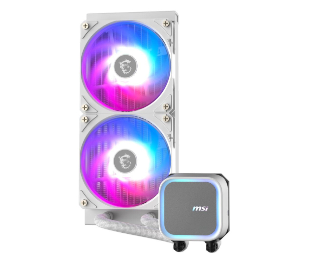 MSI MAG Core Liquid A13 240 White ARGB 2x120mm - 1293883 - zdjęcie 2